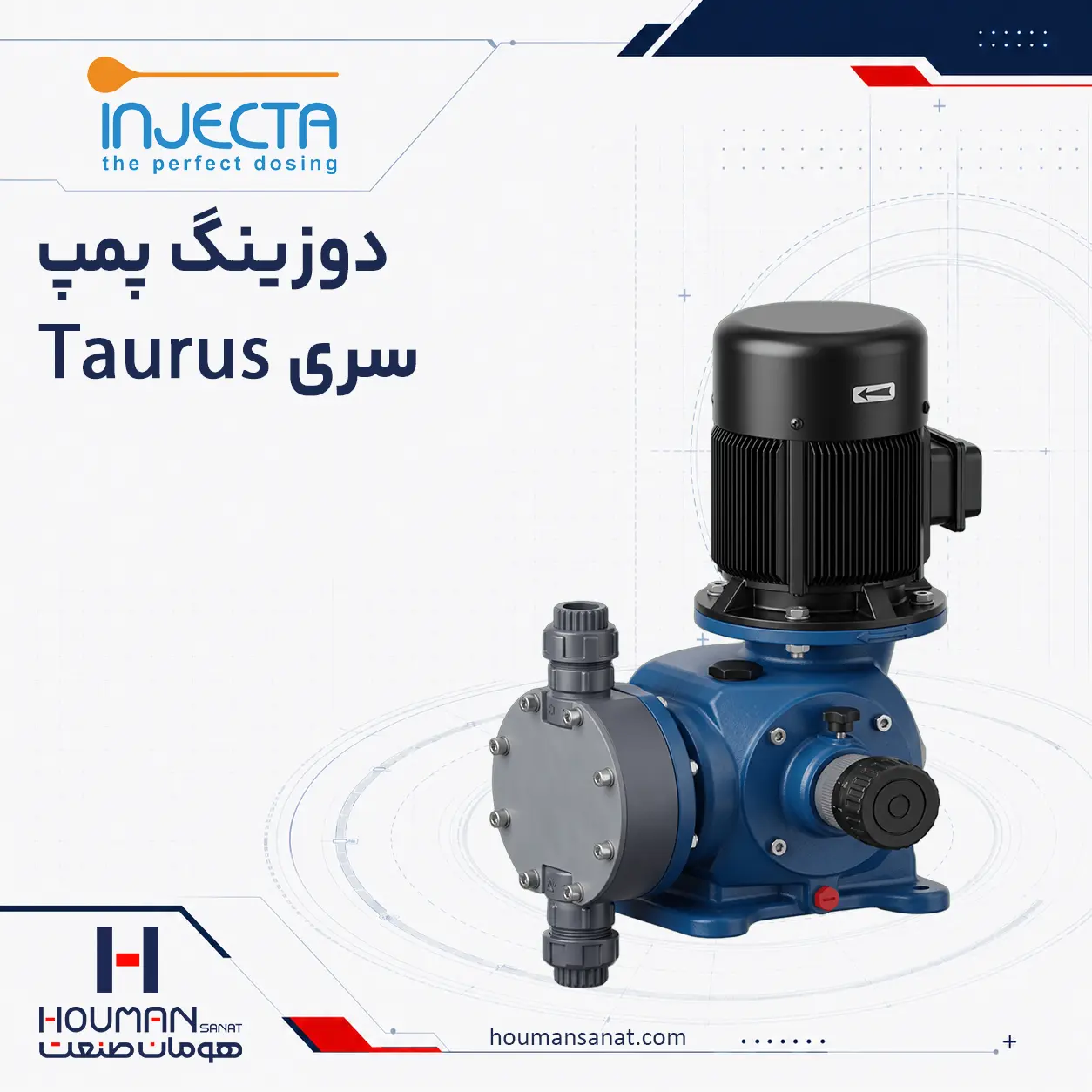 دوزینگ پمپ اینجکتا سری Taurus Injecta Dosing Pump
